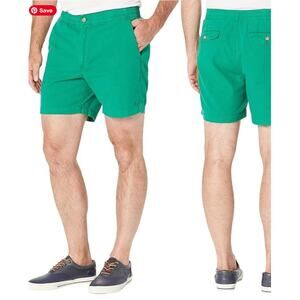 Polo Ralph Lauren 6 Inch Prepster Oxford Shorts - Hillside Green - XXL